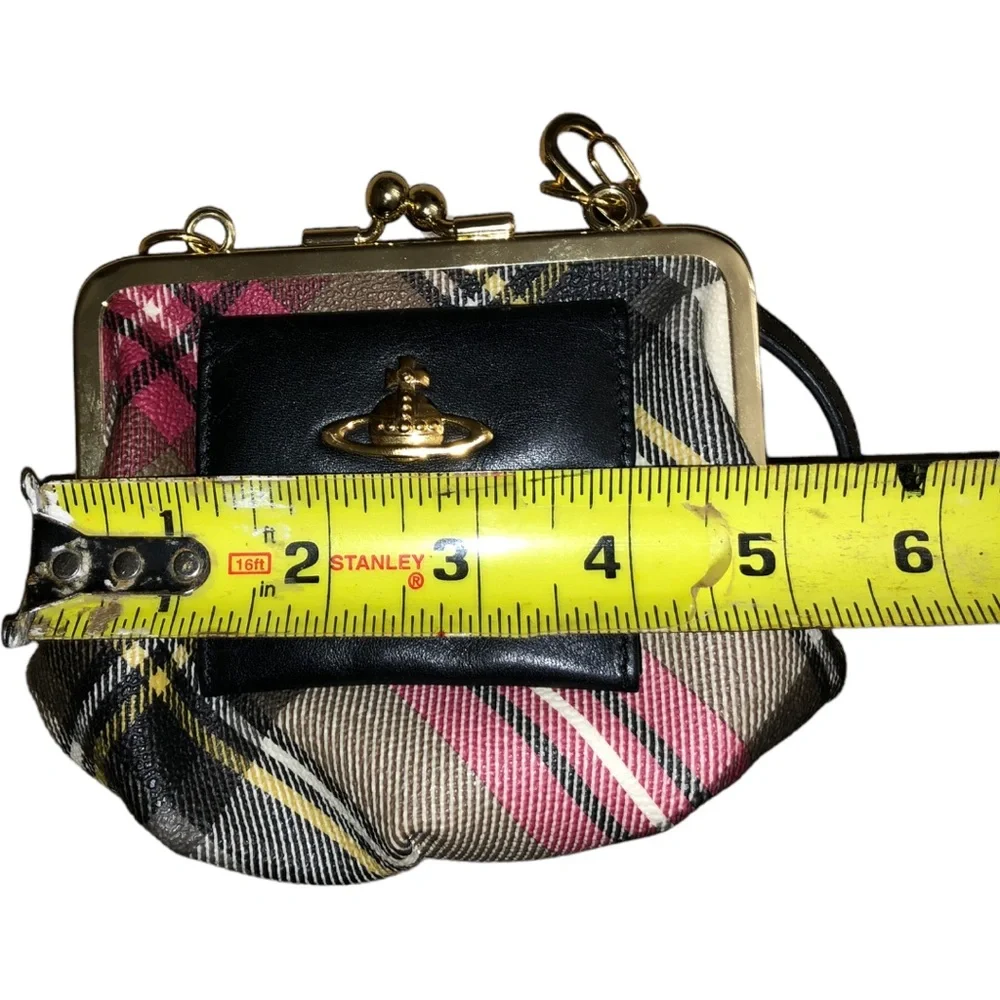 RARE Vivienne Westwood Vintage Mini Black/Red Plaid Clutch/Handbag - Picture 14 of 16